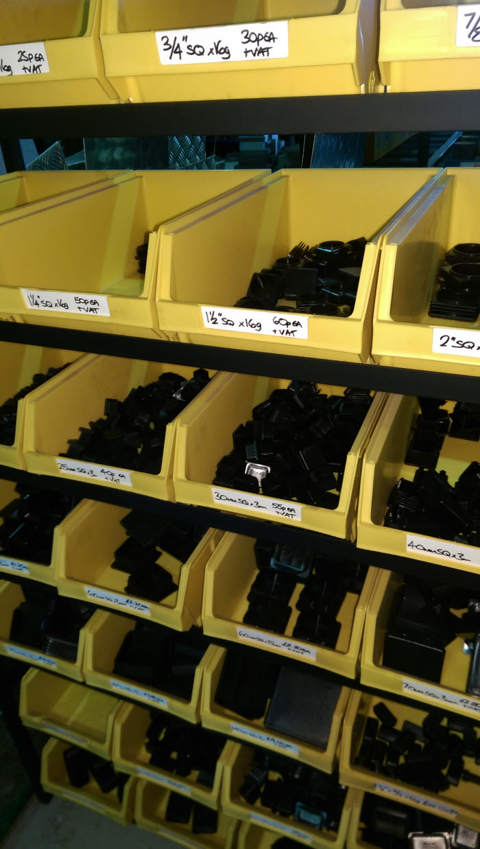 plastic caps of all sizes